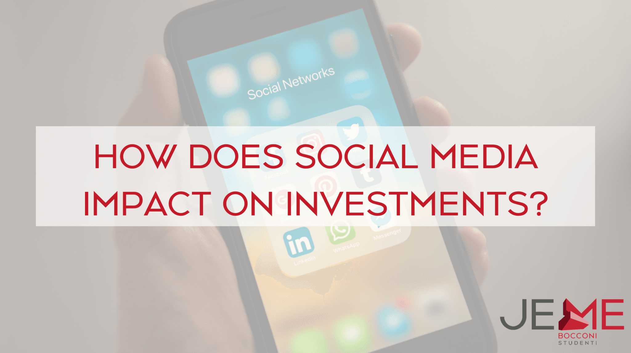 How social media influences investments – article cover